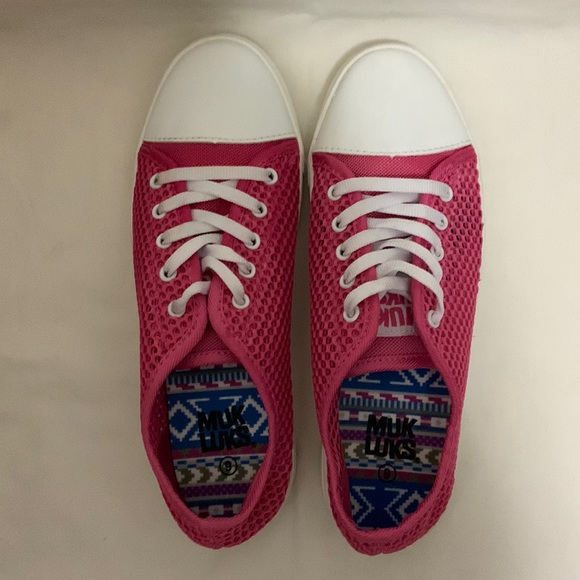 Hot Pink Muk Luks Sneakers - Picture 1 of 5